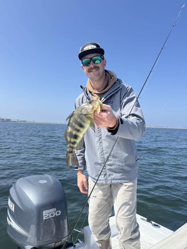 Get The Besh El Nino Fishing Charter With Coast To Coast Sport Fishing In San Diego Picture shows angler with fish in san diego waters